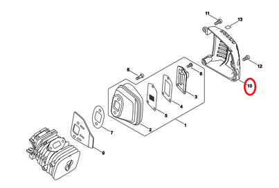 PAKOPUTKEN SUOJA, ECHO - Polttoainesäiliöt, kopat ja kannet - A320-001080 - 1