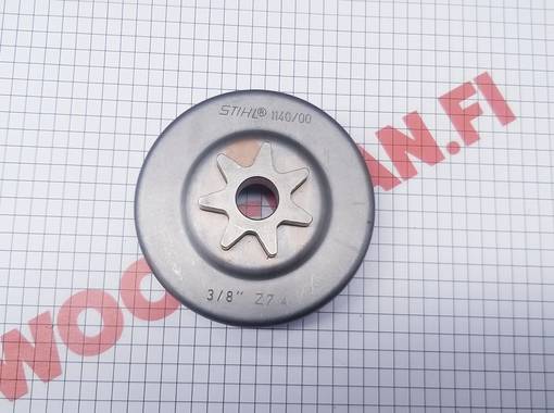 VETOPYÖRÄ / KYTKINRUMPU 3/8" 7H - Kytkinrummut, vetopyörät ja laakerit - 11406402000 - 1