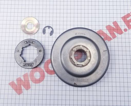 Vetopyöräsarja 3/8" 8H 361, 460, 462 - Kytkinrummut, vetopyörät ja laakerit - 11280071001 - 1