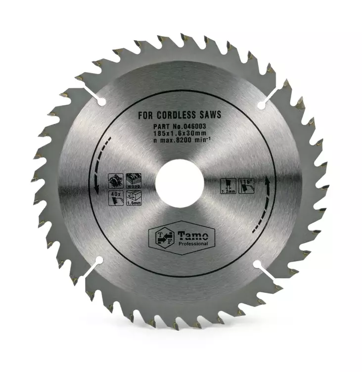 185X1,6X40TX30MM PYÖRÖSAHANTERÄ - Pyörösahanterät puulle - 46003 - 1