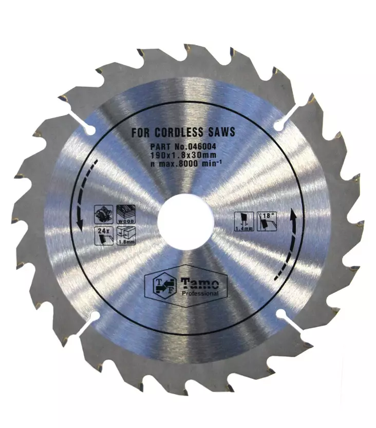 190X1,8X24TX30MM PYÖRÖSAHANTERÄ - Pyörösahanterät puulle - 46004 - 1