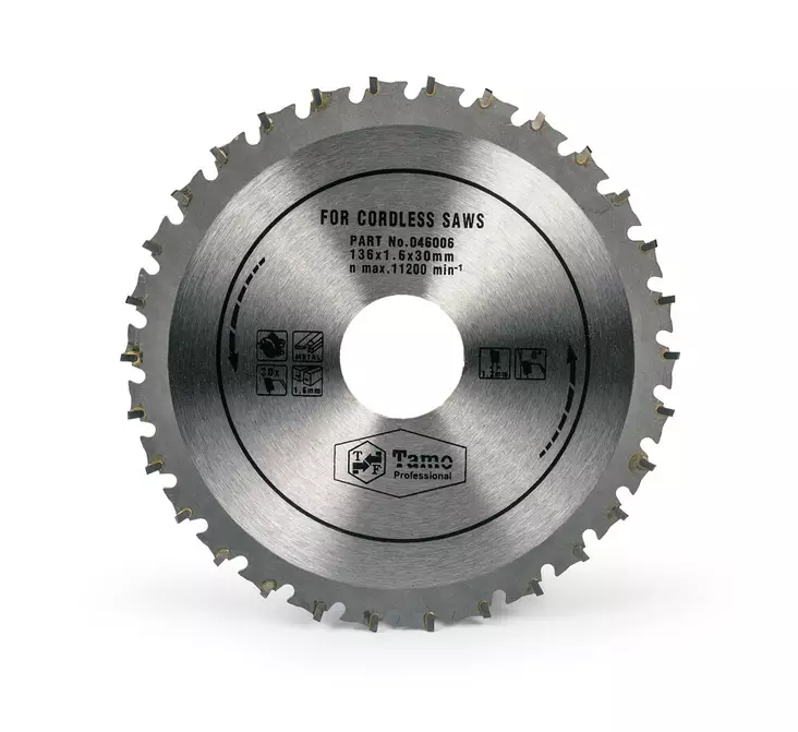 136X1,6X30TX30MM PYÖRÖSAHANTERÄ METALLILLE - Pyörösahanterät metallille - 46006 - 1