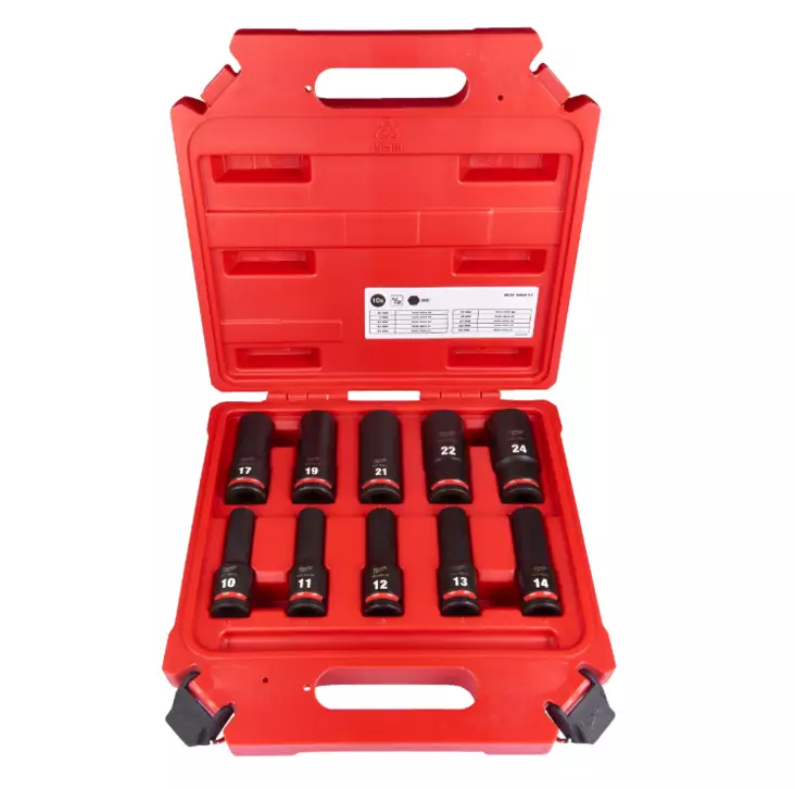 HYLSYSARJA 1/2" SHW PITKÄ 10P - Hylsyt, hylsysarjat, adapterit - 4932480457 - 1