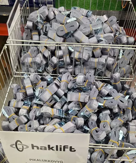 PIKALUKKOVYÖ 1,5M 25MM HARMAA HAKLIFT - Ajoleikkurin peräkärryt ja rampit - SVPL25015H - 1